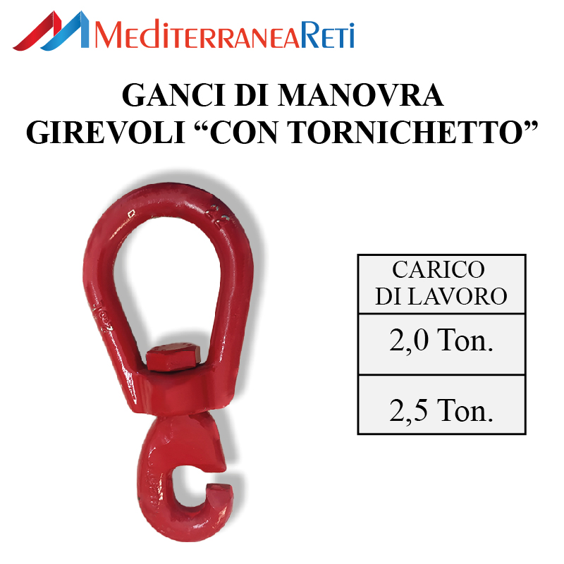 Ganci di manovra girevoli - Swivel lifting hooks