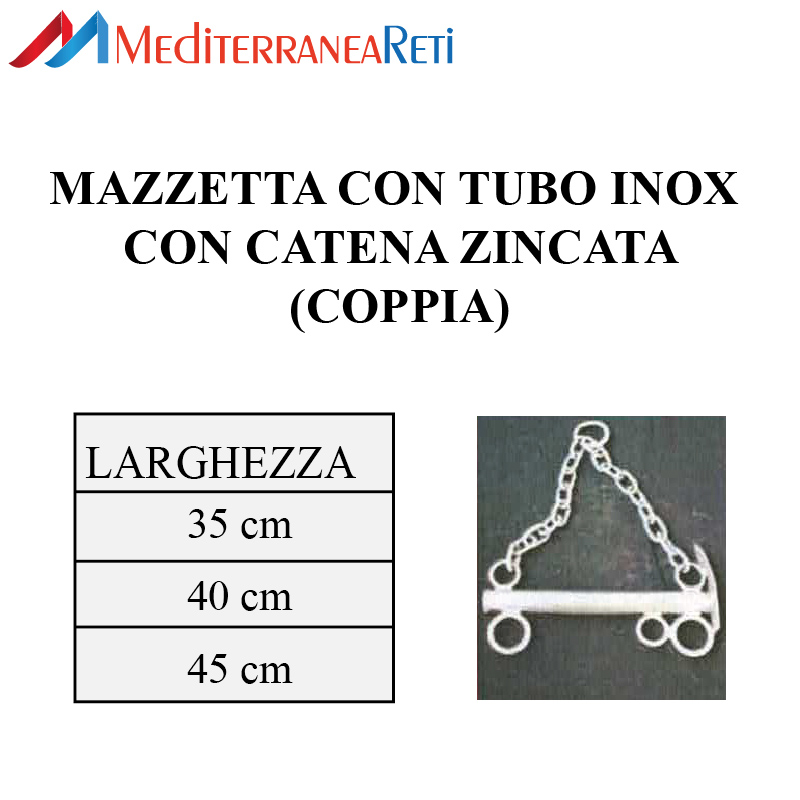 mazzetta con tubo inox