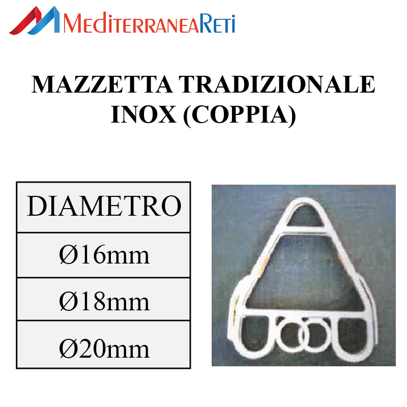 mazzetta tradizionale inox - Stainless steel net rigging