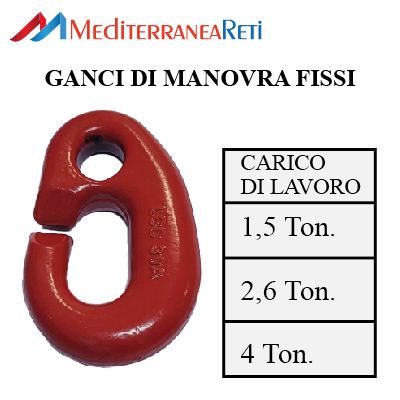 Gancio di manovra fisso -Maneuvering fixed eye hook