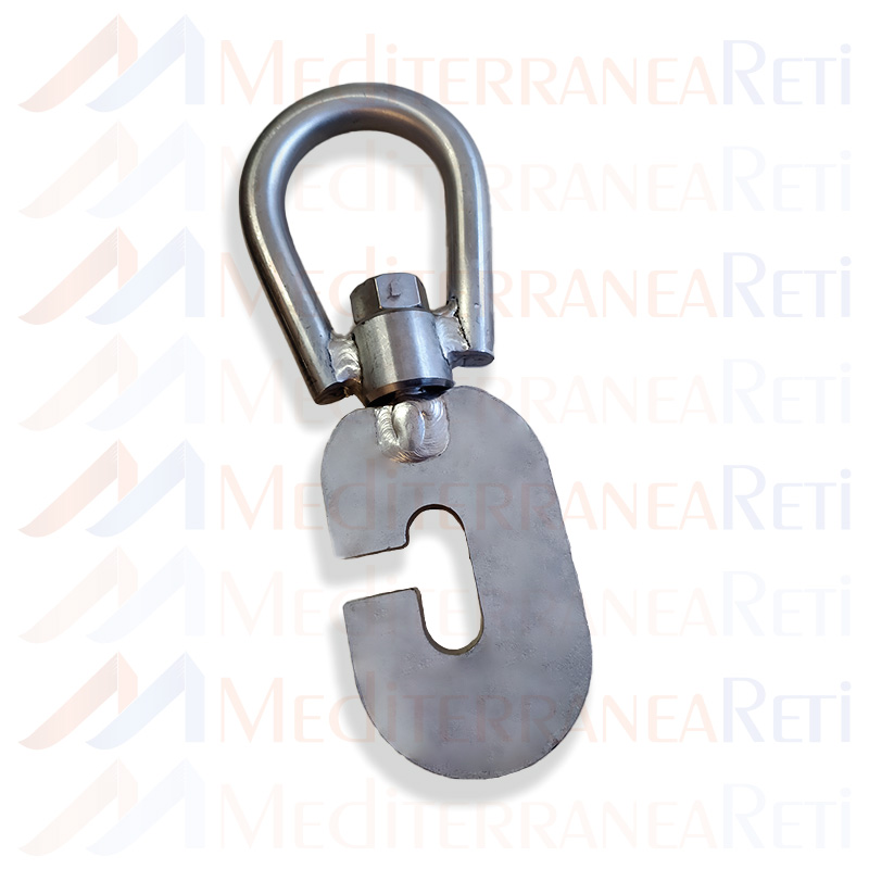 Ganci inox a c - Stainless steel hooks C-shell - -MEDITERRANEARETI