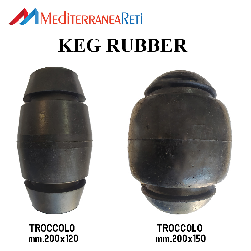 Trawl net keg rubber