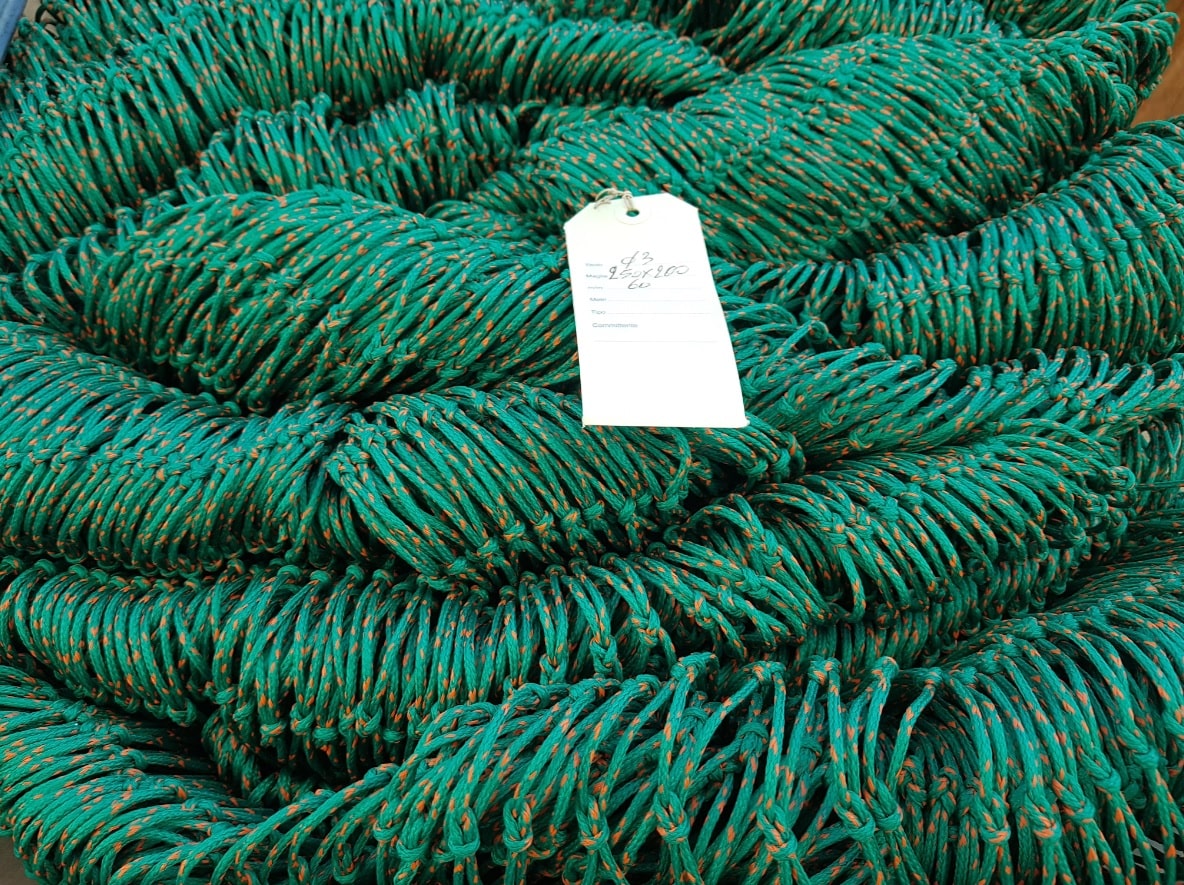 Knotted Green Plastic Netting 