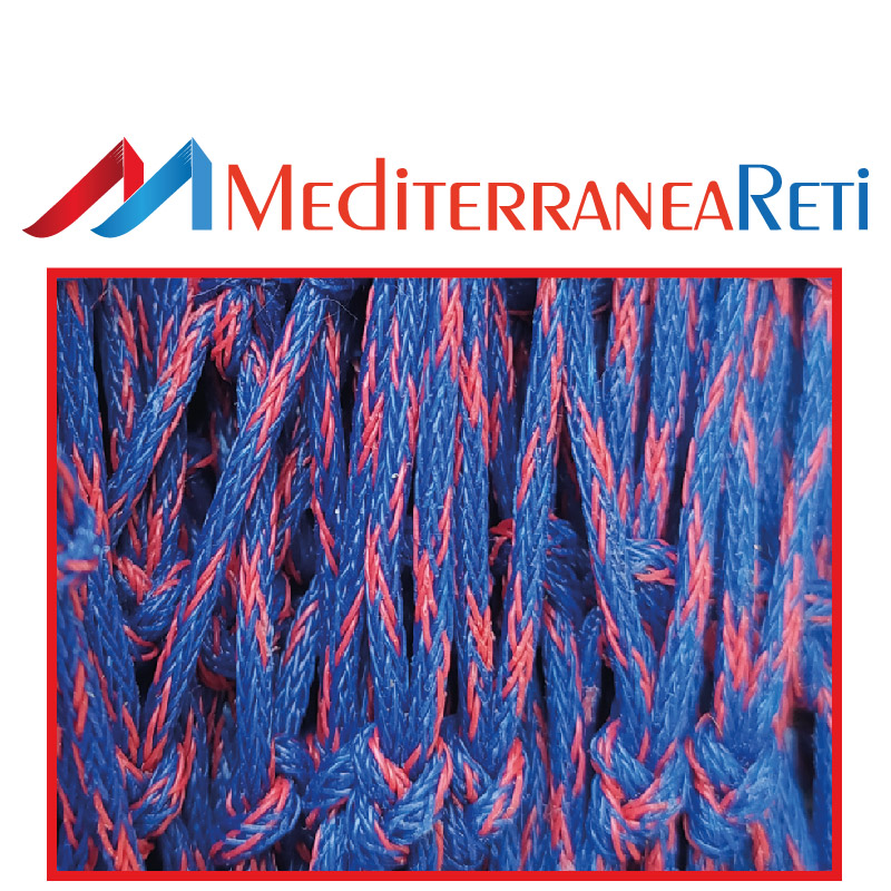 Rete plastica rossa e blu - Red and blue plastic net