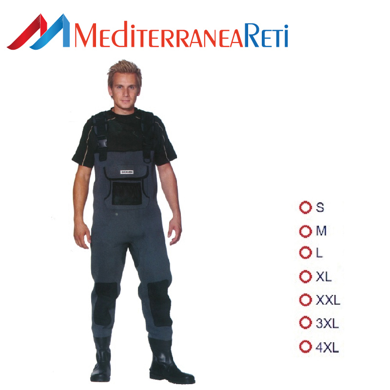 Neoprene fishing wader suit - Mediterranea Reti