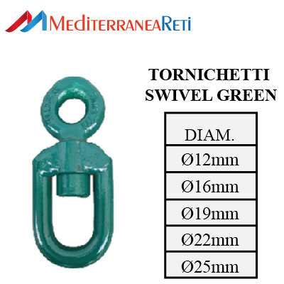 Tornichetto swivel green